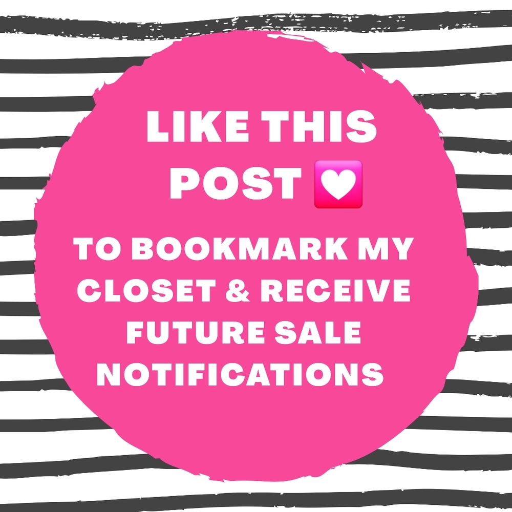 LIKE THIS POST TO BOOKMARK MY CLOSET